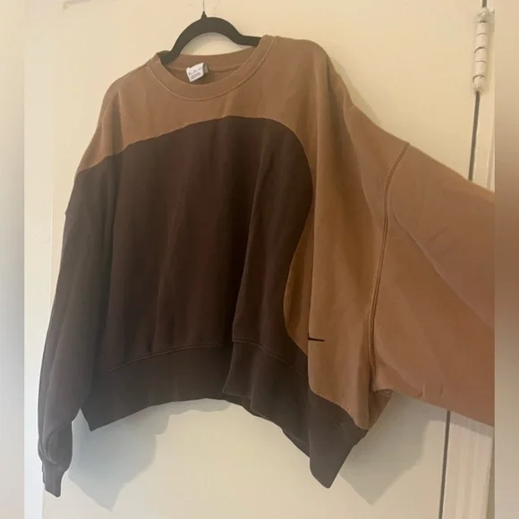 Nike Brown Colorblock Sweatshirt - XXL - Picture 4 of 9